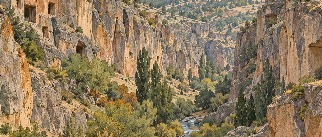 Illustration of Dağlık Frigya Kümbet Valley, Eskişehir