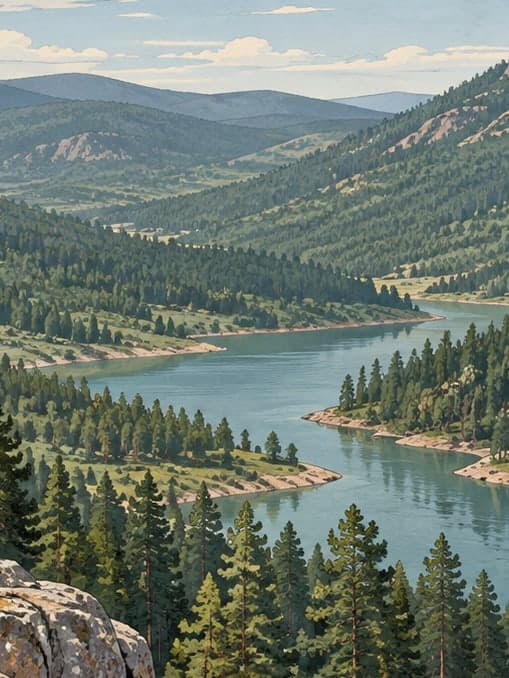 Illustration of Dandindere Nature Conservation Area, Afyonkarahisar