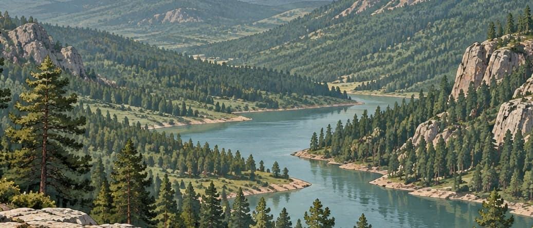 Illustration of Dandindere Nature Conservation Area, Afyonkarahisar