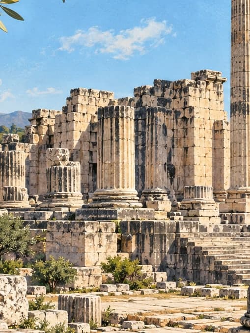 Illustration of Didim Apollon Temple, Aydın
