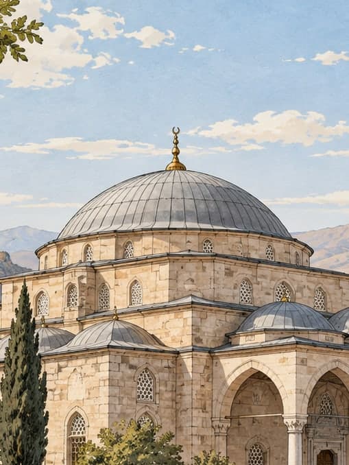 Illustration of Dışarı Mosque / Çelebi Hüsamettin Mosque, Niğde