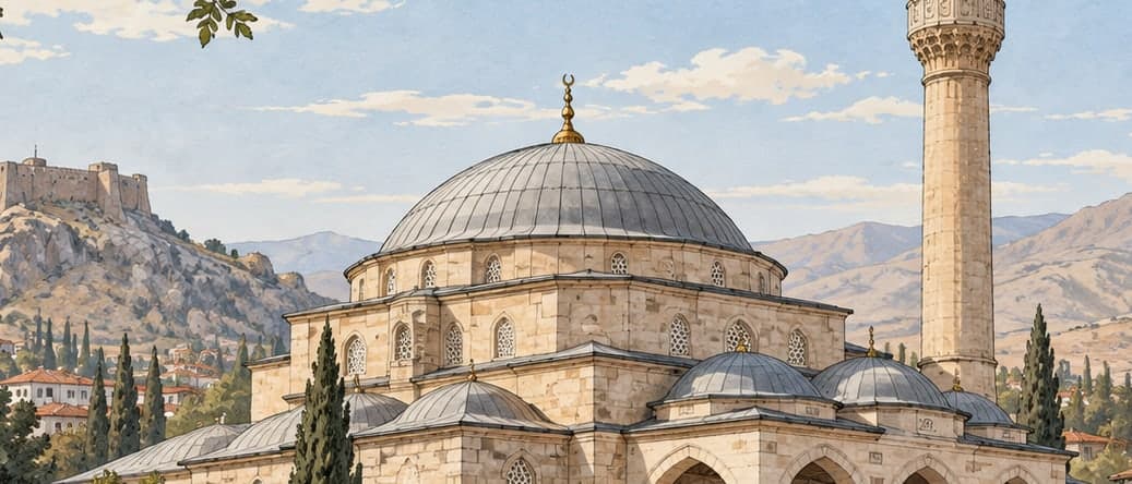 Illustration of Dışarı Mosque / Çelebi Hüsamettin Mosque, Niğde