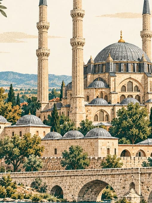 Illustration of Edirne Selimiye Camii ve Külliyesi, Edirne