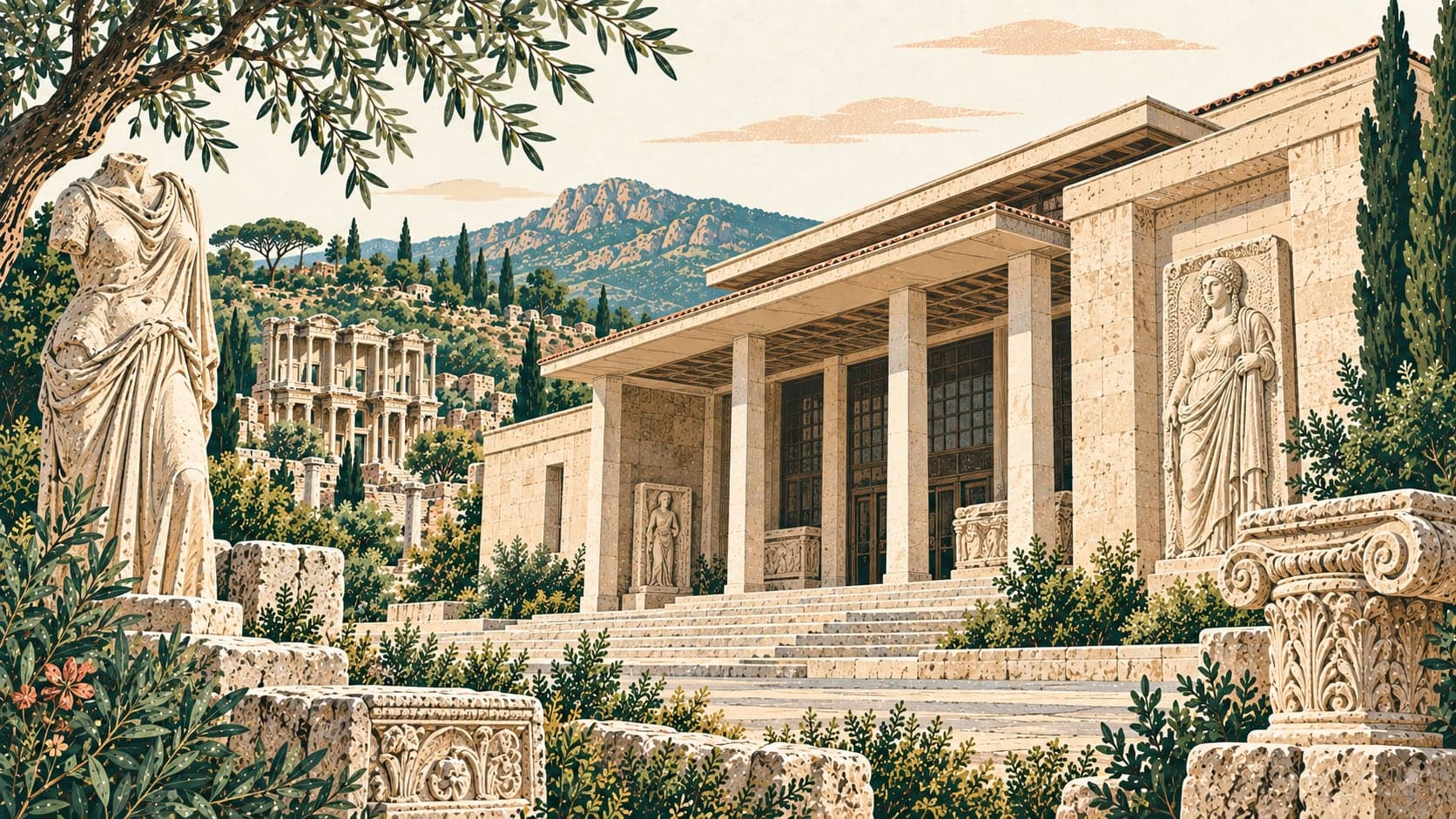 Illustration of Efes Müzesi, İzmir