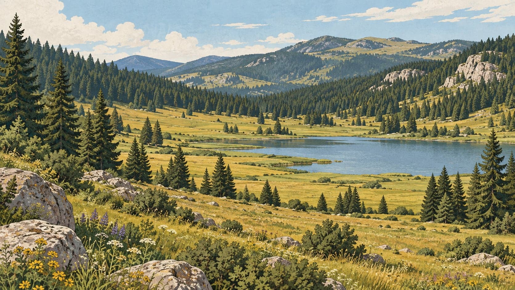 Illustration of Eğriova Nature Park, Ankara