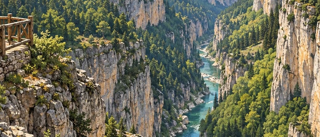 Illustration of Ersizlerdere Canyon Nature Park, Kastamonu