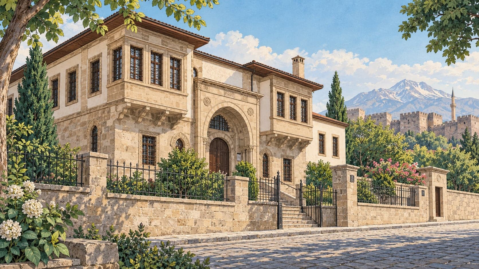 Illustration of Ethnography Museum (Güpgüpoğlu Mansion), Kayseri