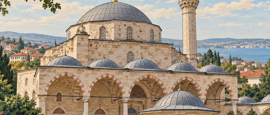 Illustration of Fatih Mosque, Tekirdağ