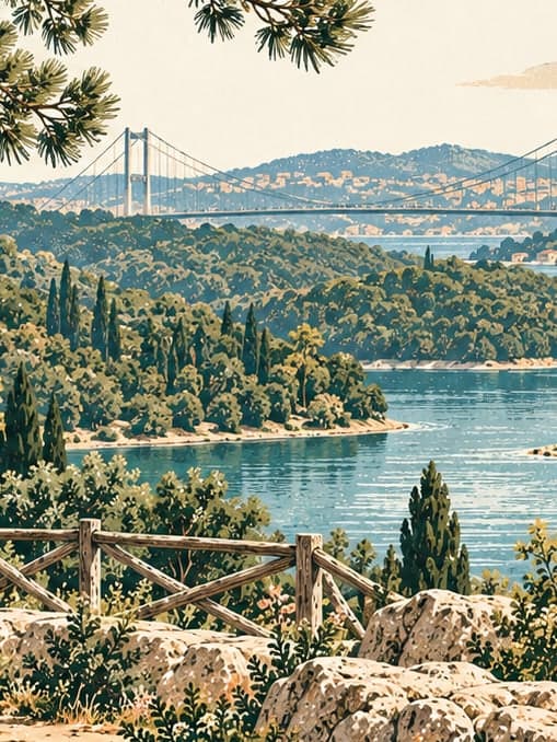 Illustration of Fatih Sultan Mehmet Nature Park, İstanbul