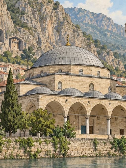 Illustration of Fethiye Mosque, Amasya