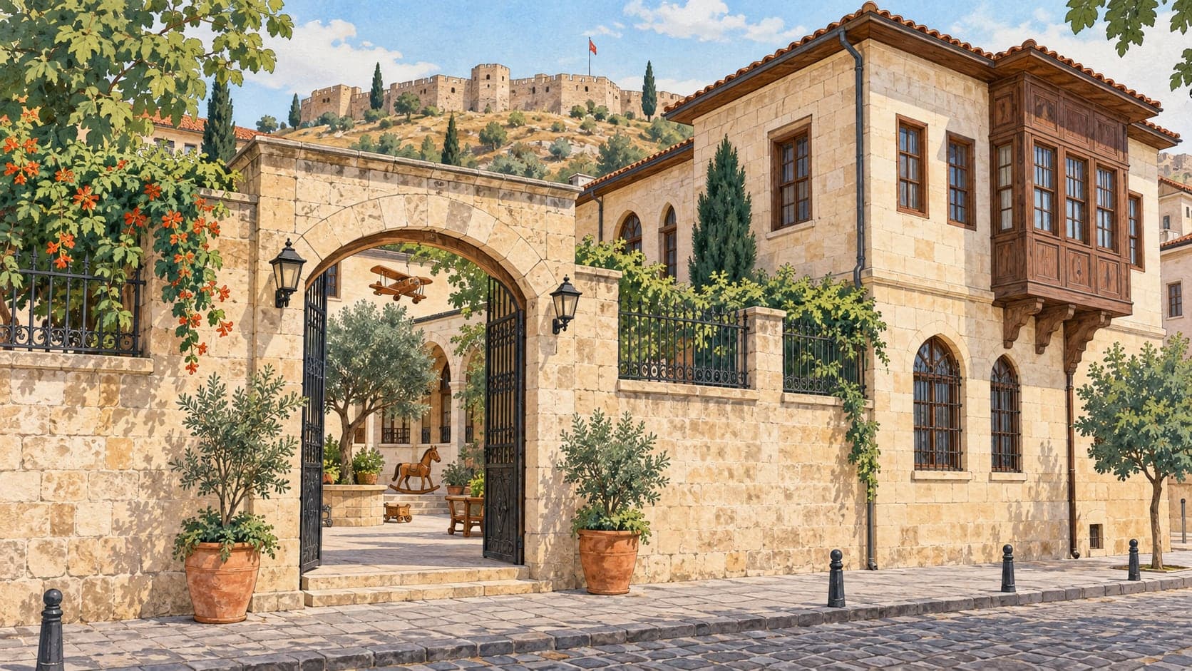 Illustration of Gaziantep Game and Toy Museum, Gaziantep