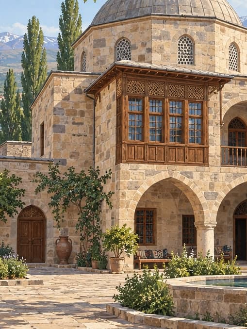 Illustration of Traditional Muş Houses, Muş
