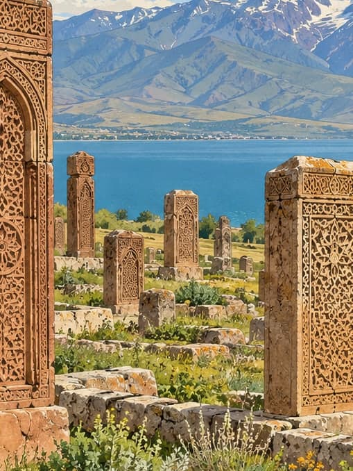 Illustration of Gevaş Seljuk Cemetery, Van