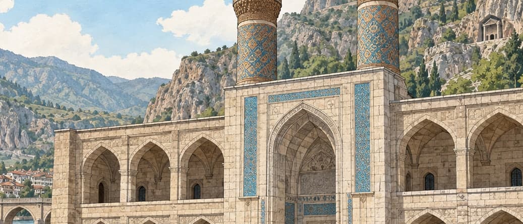 Illustration of Gök Madrasa, Amasya
