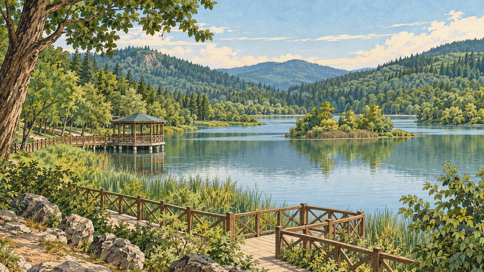 Illustration of Gölkay Park, Kocaeli