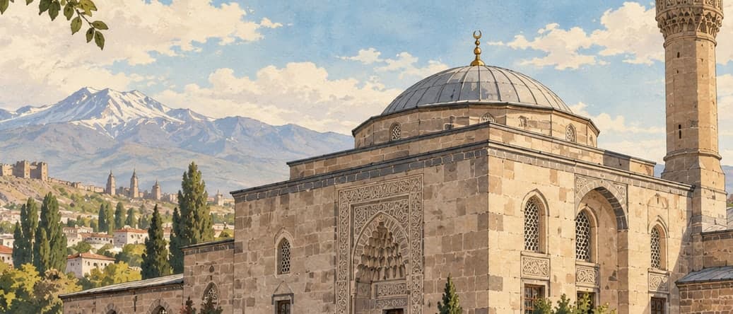 Illustration of Gülük Mosque, Kayseri