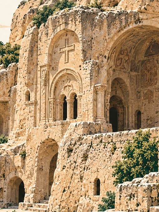 Illustration of Gümüşler Manastırı, Niğde