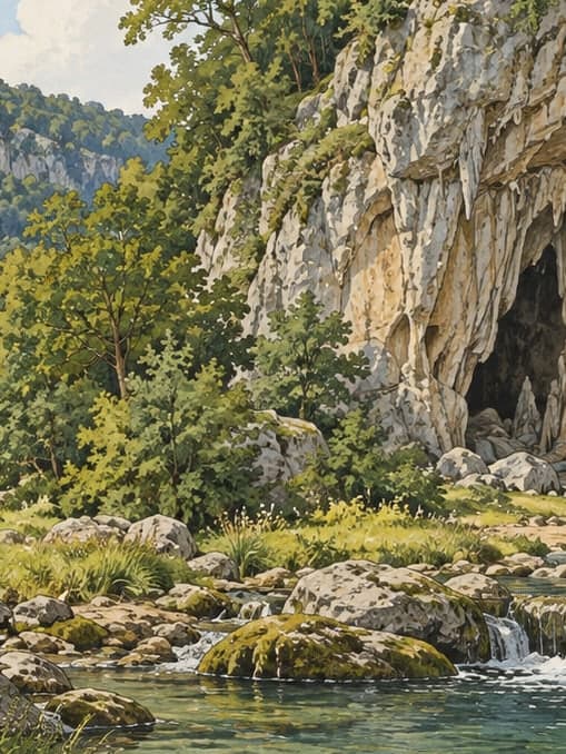 Illustration of Gürcüoluk Cave Nature Park, Bartın