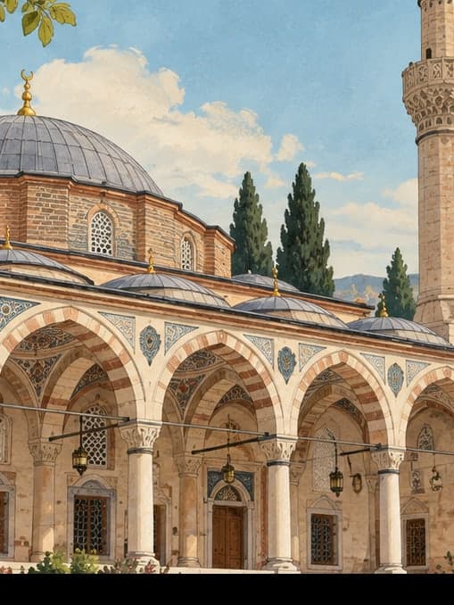 Illustration of Hacı Bayram Veli Mosque, Ankara
