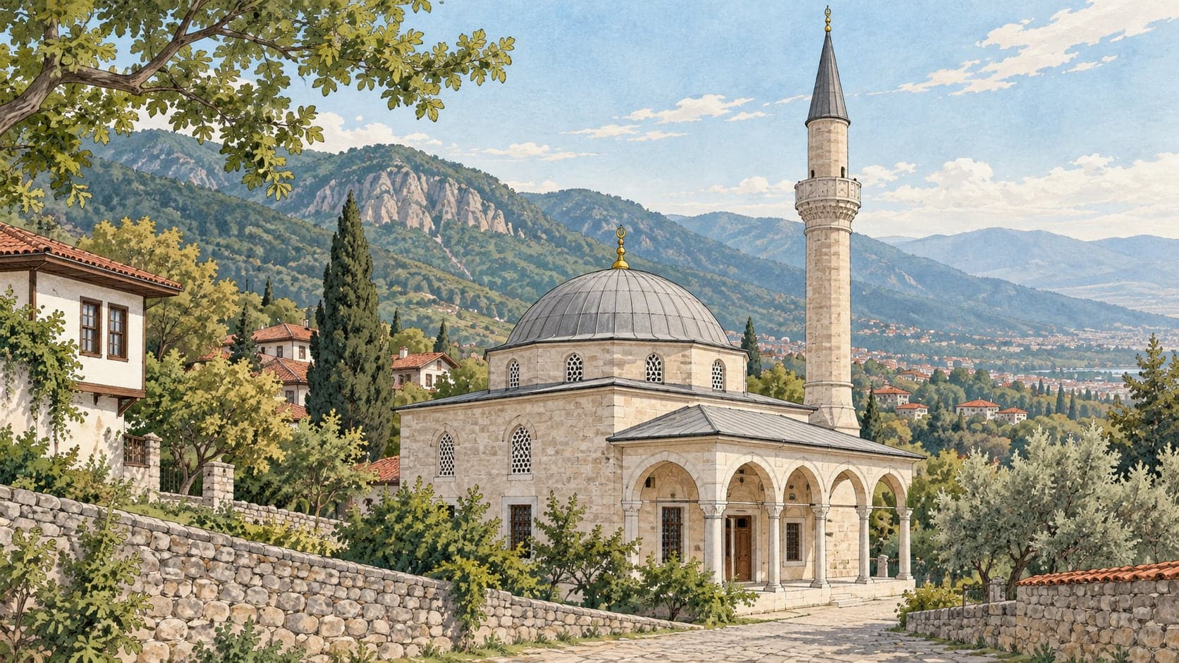 Illustration of Hamşioğlu Rasim Bey Mansion, Ardahan