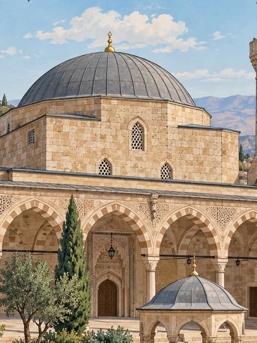 Illustration of Harput Great Mosque, Elazığ