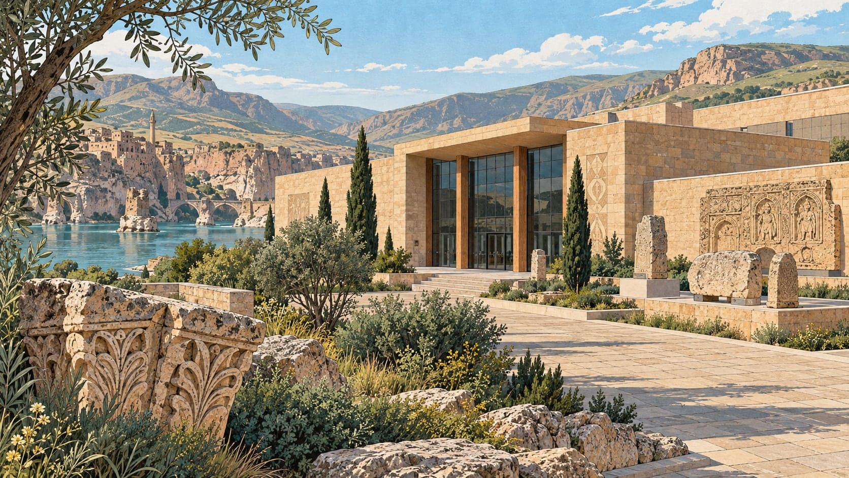 Illustration of Hasankeyf Museum, Batman