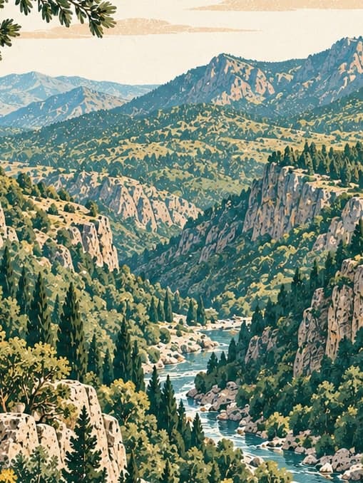 Illustration of Hatila Valley National Park, Artvin