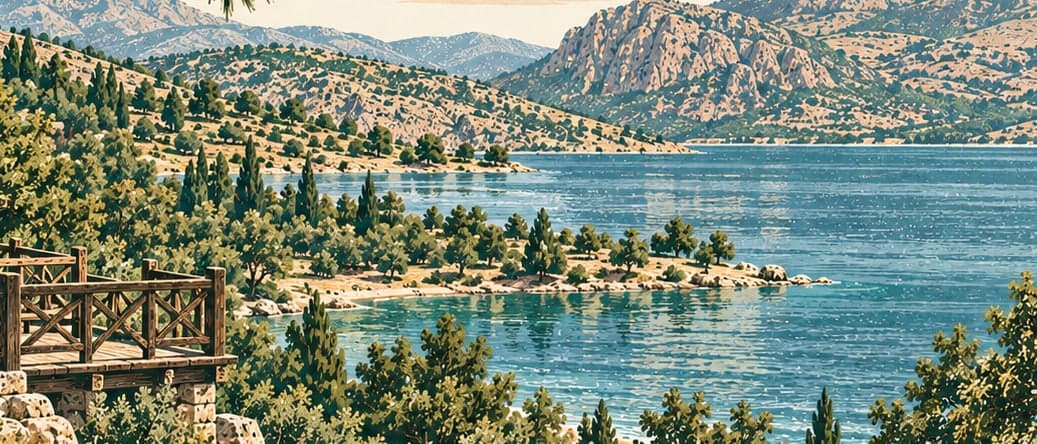 Illustration of Hazar Gölü Tabiat Parkı, Elazığ