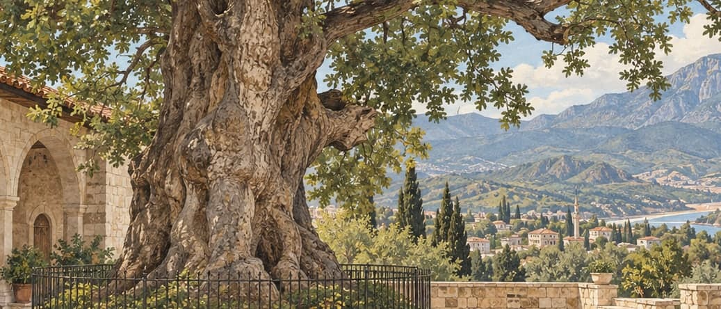 Illustration of Hıdırbey Musa Tree, Hatay