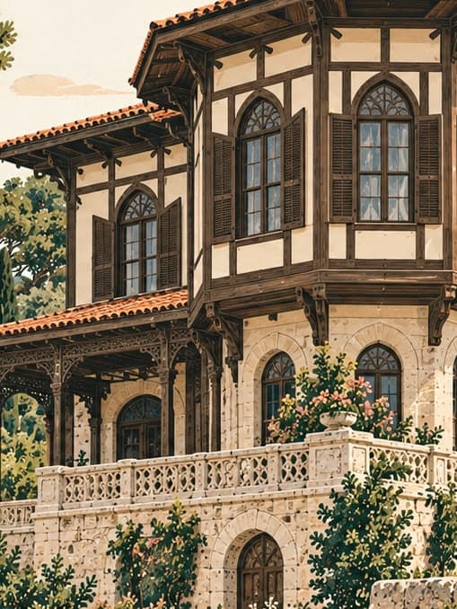Illustration of Hidiv Kasrı, İstanbul