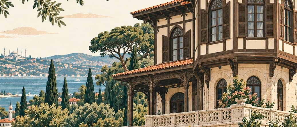 Illustration of Hidiv Kasrı, İstanbul