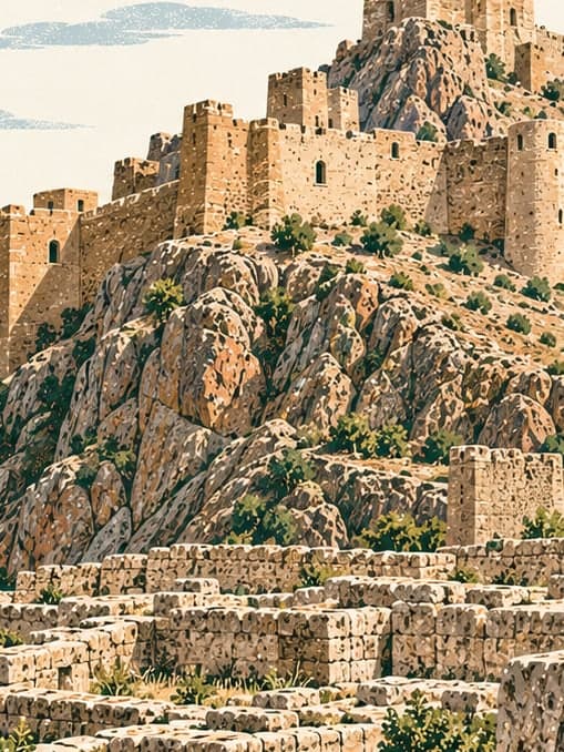 Illustration of Hoşap Kalesi, Van