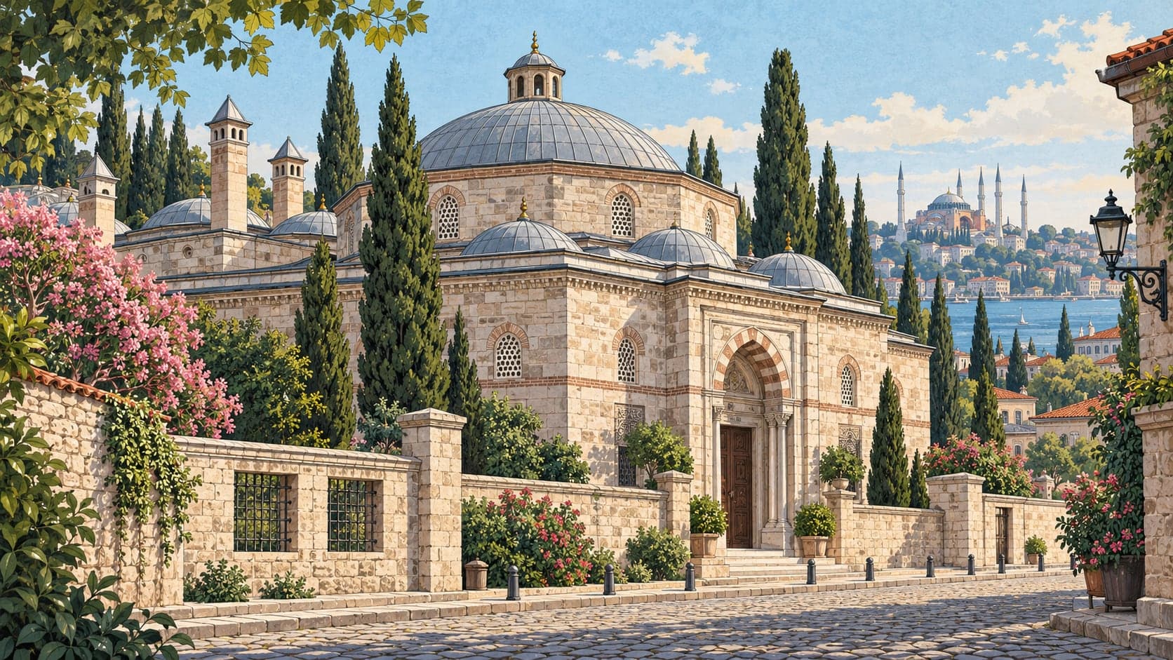 Illustration of II. Bayezid Turkish Bath Culture Museum, İstanbul