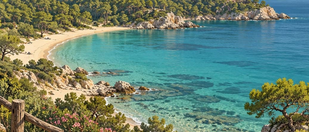 Illustration of İnbükü Nature Park, Muğla
