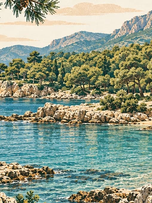 Illustration of İncekum Nature Park, Antalya
