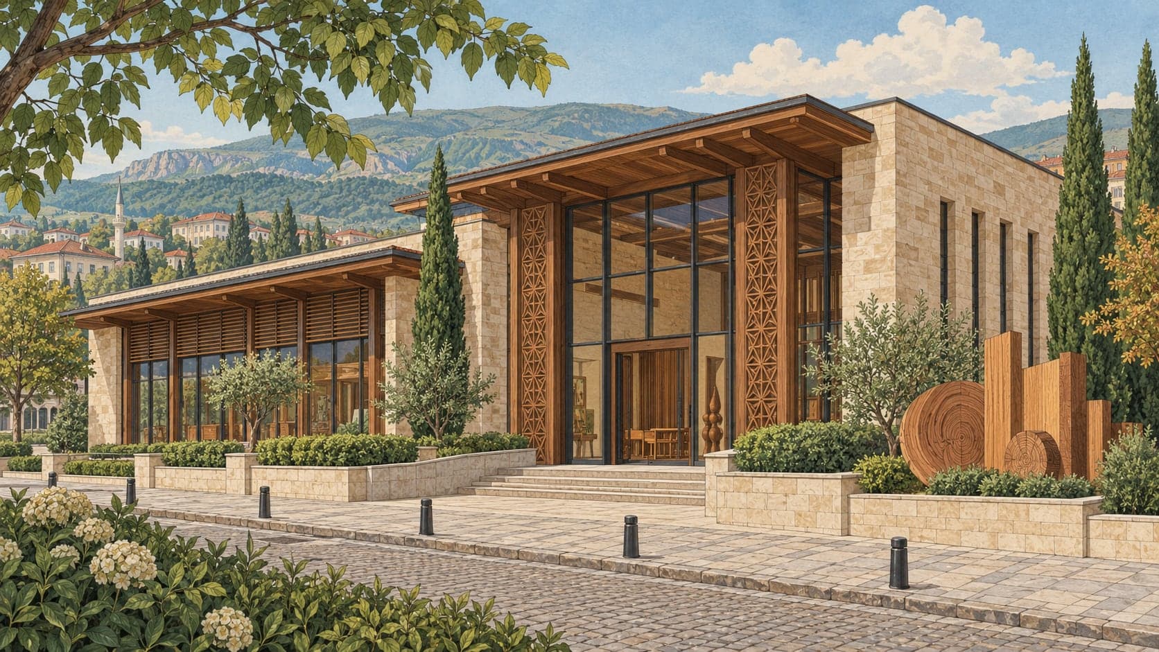 Illustration of İnegöl Furniture and Tree Industry Museum, Bursa
