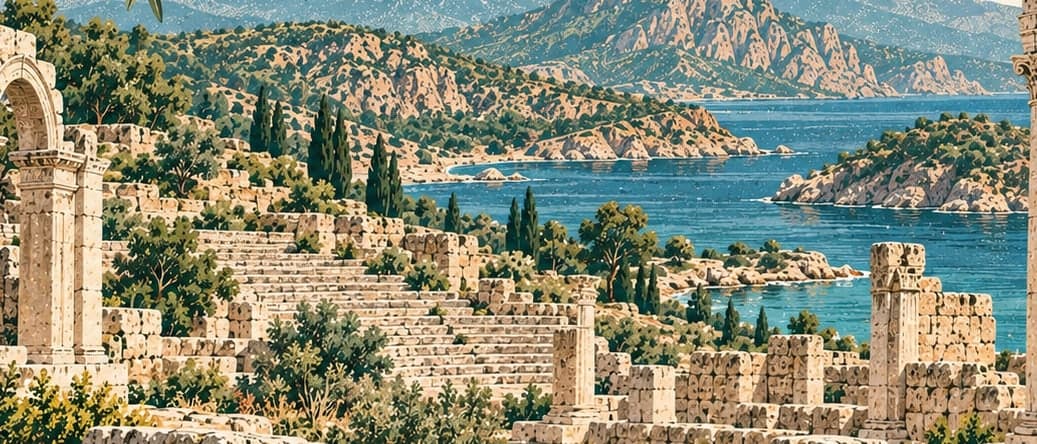 Illustration of Iotape Ancient City, Antalya