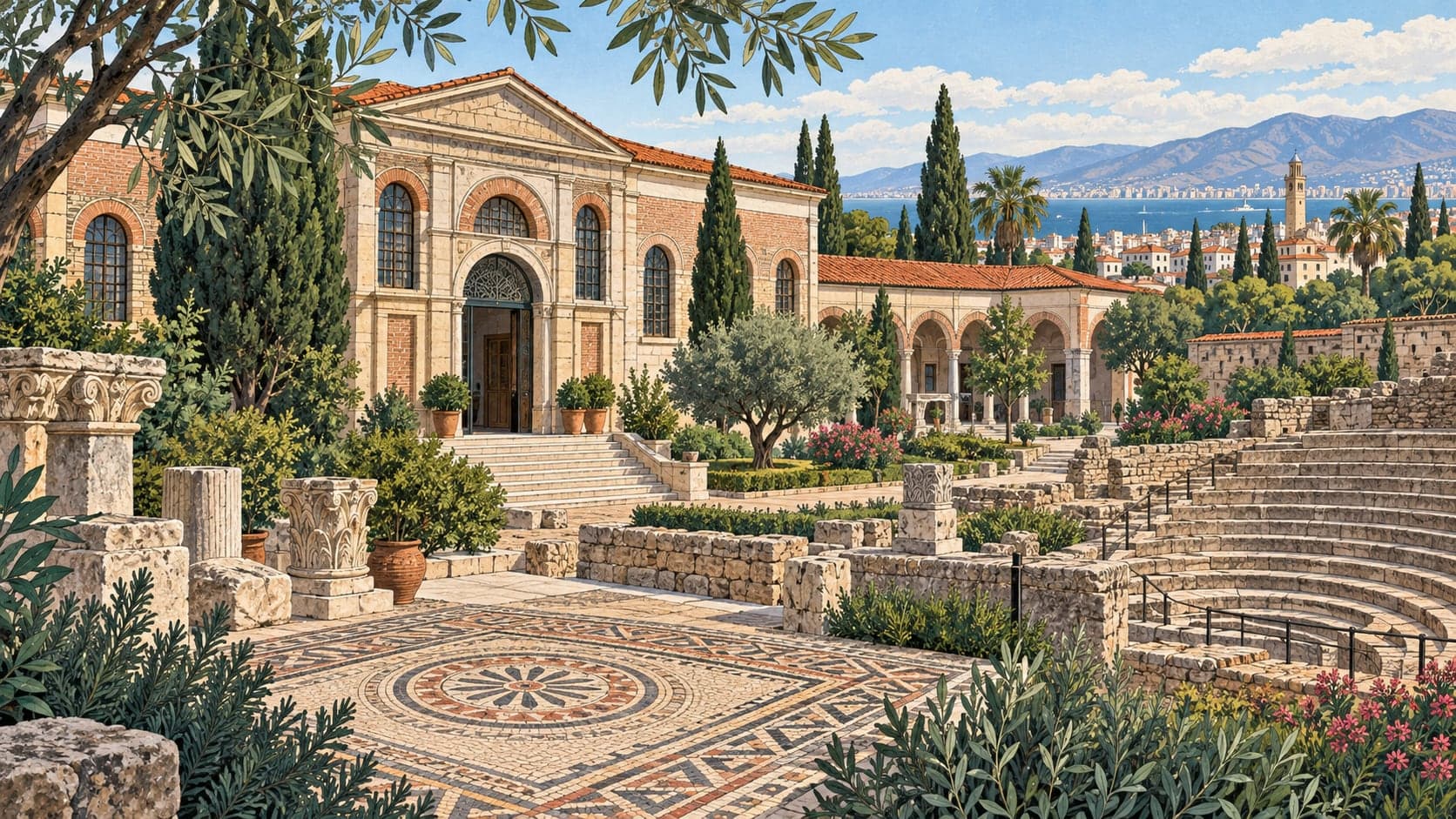 Illustration of İzmir History and Art Museum, İzmir
