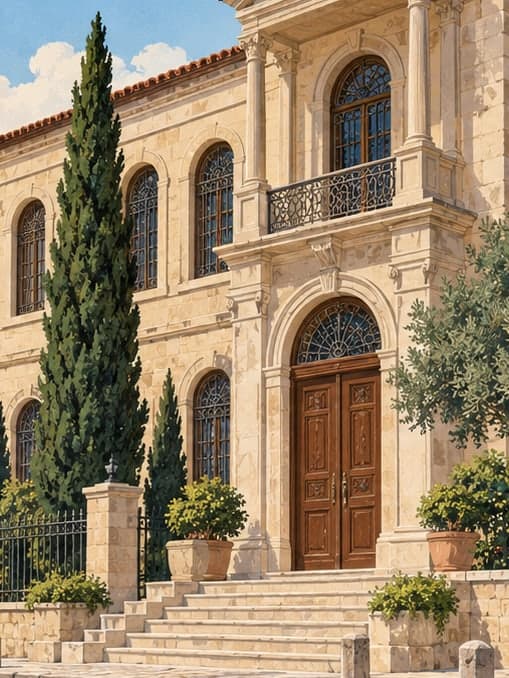 Illustration of Paper and Book Arts Museum, İzmir