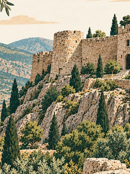 Illustration of Kahramanmaraş Castle, Kahramanmaraş
