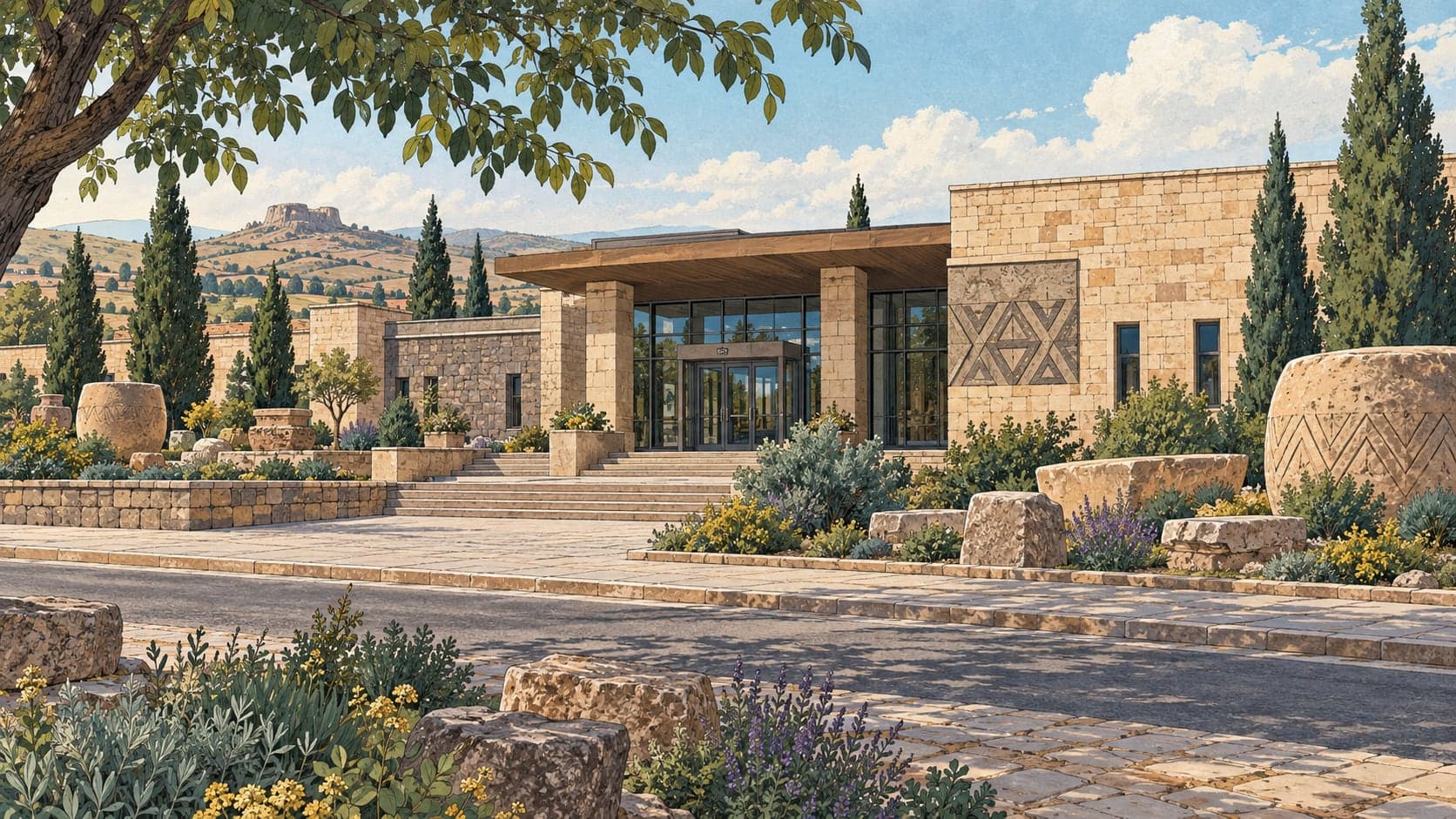 Illustration of Kaman Kalehöyük Archaeological Museum, Kırşehir