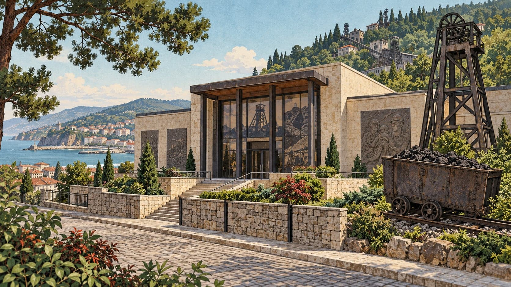 Illustration of Karaelmas Mining Martyrs Museum, Zonguldak