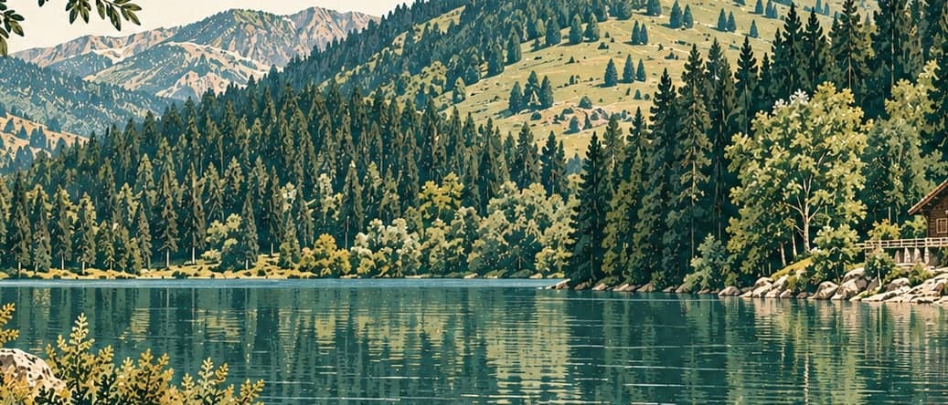 Illustration of Karagöl – Sahara National Park, Rize