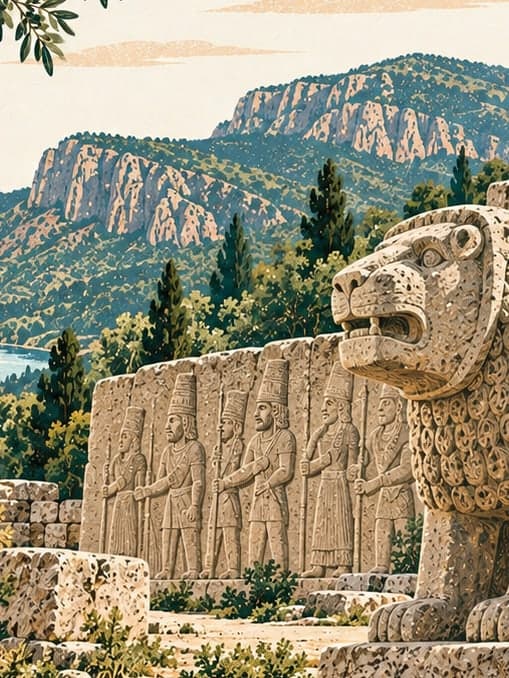 Illustration of Karatepe - Aslantaş National Park, Osmaniye