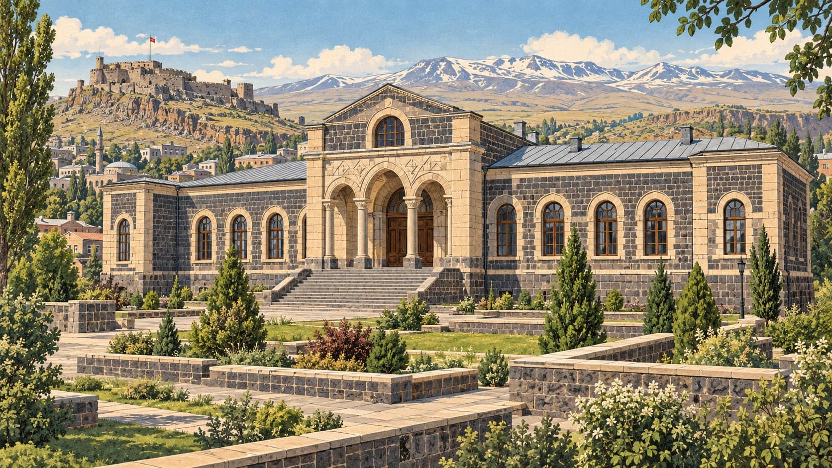 Illustration of Kars Archaeology and Ethnography Museum, Kars