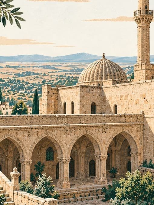 Illustration of Kasımiye Medresesi, Mardin