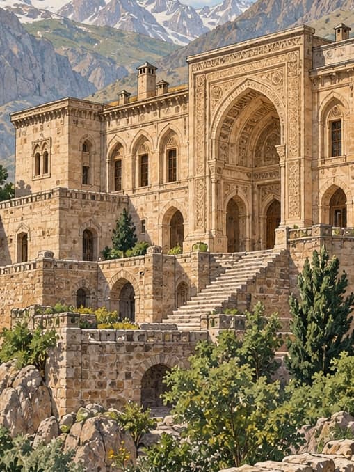 Illustration of Kayme Palace, Hakkari
