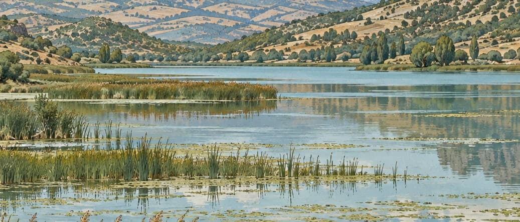 Illustration of Kaz Lake, Tokat