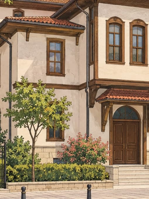 Illustration of Kemaliye Village Mosque, Bursa