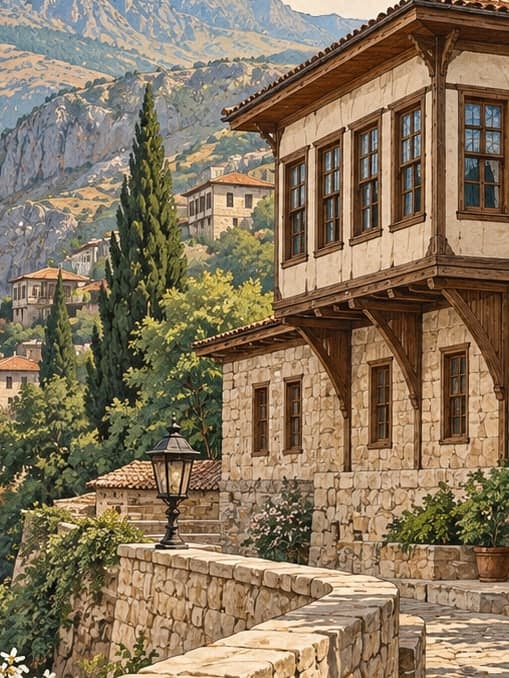 Illustration of Kemaliye Historic City, Erzincan